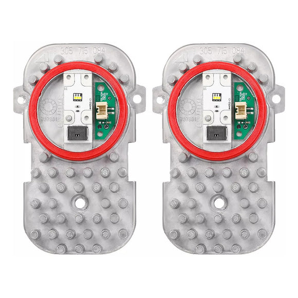 Module de Diode d'insertion de lumière LED de phare, 2 pièces, pour BMW 428i 435i 2014 – 2016