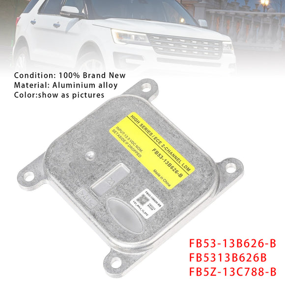 LED Headlight Module Ballast Unit FB53-13B626-B For Ford Explorer 2016-2019