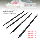 4 Stuks Voor + Achter Deur Venster Riem Sierlijst Voor Toyota Lexus IS300 2001-2005-2