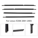 4 Stuks Voor + Achter Deur Venster Riem Sierlijst Voor Toyota Lexus IS300 2001-2005-4