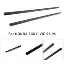 2 Stück L&R Zierleiste für Seitenfenster 72410-SR3-003 72450-SR3-003 für Honda Civic EG6 EG4 3D 1992-1995-5