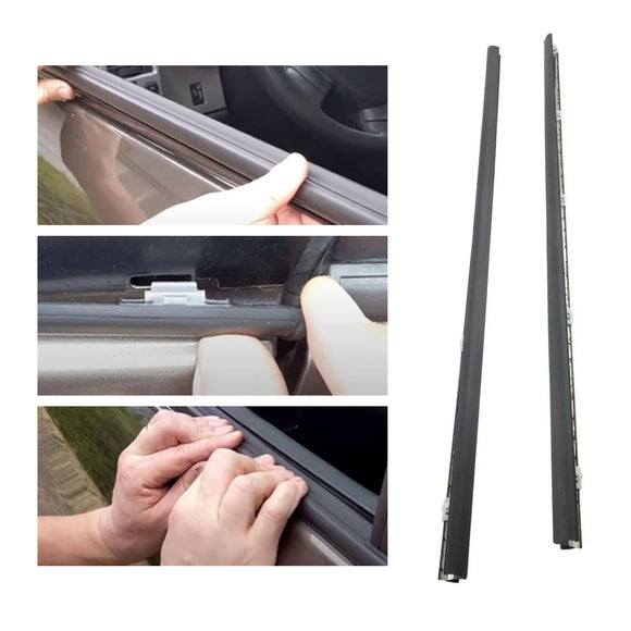 2 Stück L&R Zierleiste für Seitenfenster 72410-SR3-003 72450-SR3-003 für Honda Civic EG6 EG4 3D 1992-1995