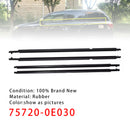 4 kpl Weatherstrip Ikkunan Muotoilu Trimmun tiivistehihna Toyota Highlander 2008-2010-4