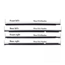 4 kpl Weatherstrip Ikkunan Muotoilu Trimmun tiivistehihna Toyota Highlander 2008-2010-2