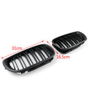 Front Kidney Hood Grille Grill For BMW E46 3 Series 4 Door 2002-2005 Matte Black-2