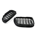 Front Kidney Hood Grille Grill For BMW E46 3 Series 4 Door 2002-2005 Matte Black-3