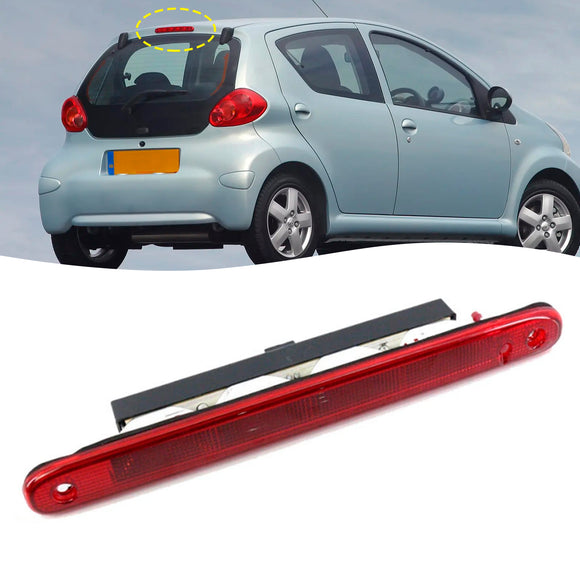 Luz de freno trasera roja de alto nivel, tercera parada, para Citroen C1, Peugeot 107