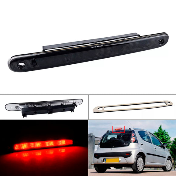 Takana korkean tason musta kolmas jarruvalo Citroen C1 varten Peugeot 107