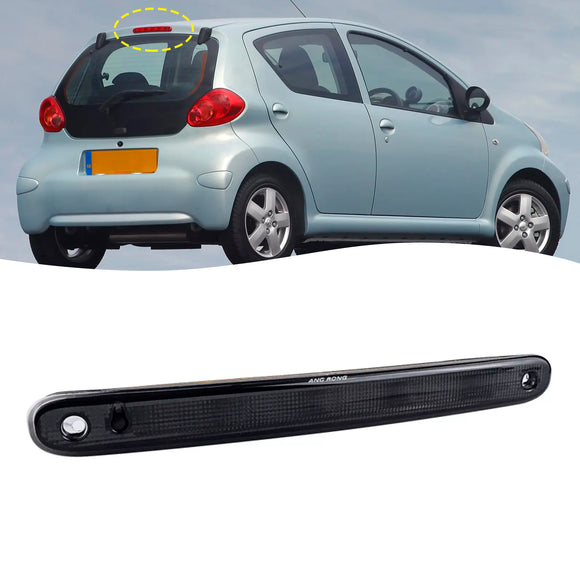 Takana korkean tason musta kolmas jarruvalo Citroen C1 varten Peugeot 107
