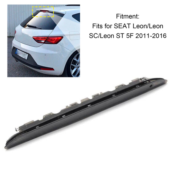 Zwarte lens hoog niveau rem LED-licht achter 3e stop voor Seat Leon 5F 2011-2016