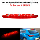 Rode lens hoog niveau rem LED-licht achter 3e stop voor Seat Leon 5F 2011-2016-2