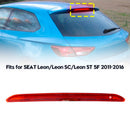 Rode lens hoog niveau rem LED-licht achter 3e stop voor Seat Leon 5F 2011-2016-5