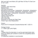 Punainen 3. korkean tason takajarruvalo Barn 4-ovinen VW Transporter T5 T6:lle-16