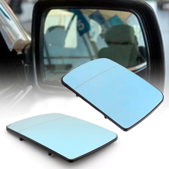 Azul calefactado a la izquierda&RCristal de espejo retrovisor lateral derecho para el conductor para BMW X5 E53 1998-2006