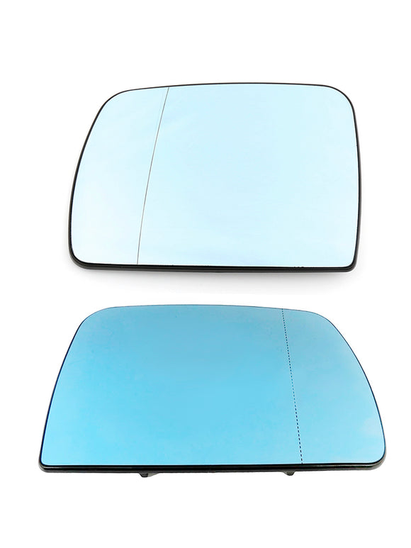 Azul calefactado a la izquierda&RCristal de espejo retrovisor lateral derecho para el conductor para BMW X5 E53 1998-2006