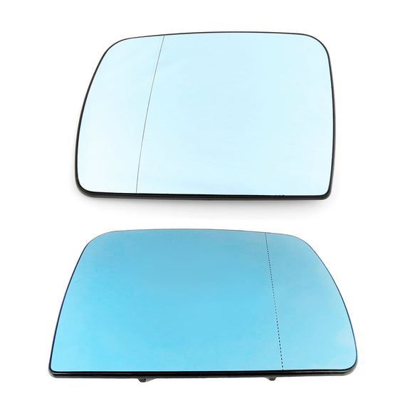 Azul calefactado a la izquierda&RCristal de espejo retrovisor lateral derecho para el conductor para BMW X5 E53 1998-2006