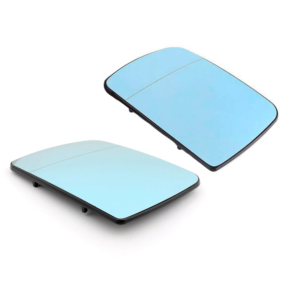 Azul calefactado a la izquierda&RCristal de espejo retrovisor lateral derecho para el conductor para BMW X5 E53 1998-2006