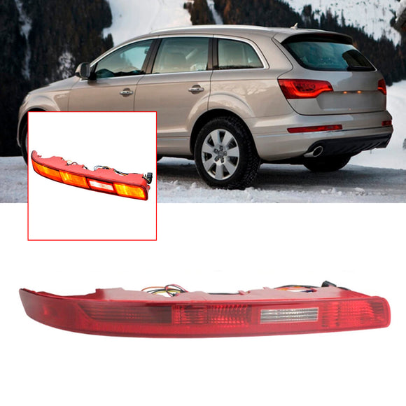 Left Rear Bumper Reflector Tail Light Lamp Red Lens For Audi Q7 2007-2015