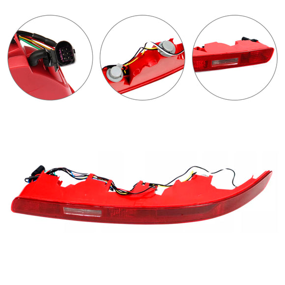 Right Rear Bumper Reflector Tail Light Lamp Red Lens For Audi Q7 2007-2015