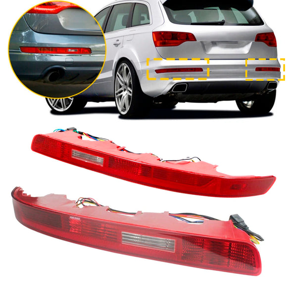 Links&RAchterlicht met reflector en rode lens voor Audi Q7 2007-2015