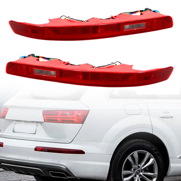 Links&RAchterlicht met reflector en rode lens voor Audi Q7 2007-2015