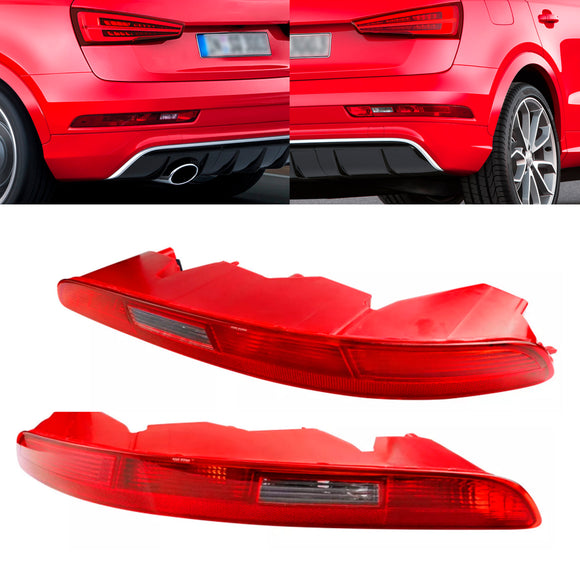 Left&Right Rear Bumper Light Tail Stop Brake Lamp For Audi Q3 2012-2015