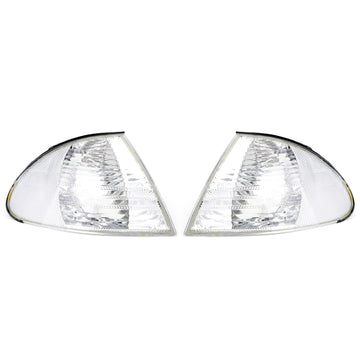 Pair White Corner Side Light For BMW 3 Series E46 98-01 Sedan 63136902766 - 0