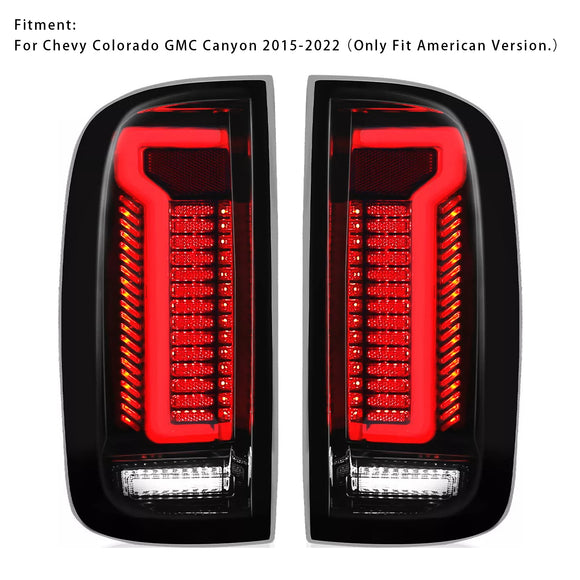 Vasen + oikea LED-takavalokokoonpano Chevy Colorado GMC Canyonille 2015-2022