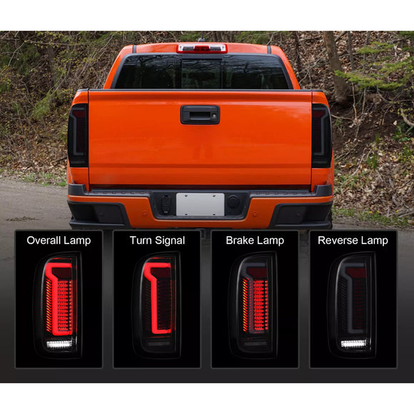 Vasen + oikea LED-takavalokokoonpano Chevy Colorado GMC Canyonille 2015-2022
