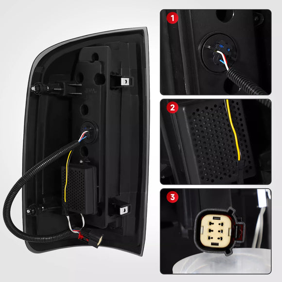 Vasen + oikea LED-takavalokokoonpano Chevy Colorado GMC Canyonille 2015-2022