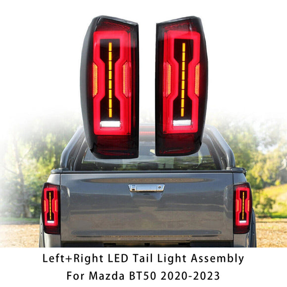 Left+Right LED Tail Light Assembly For Mazda BT50 2020-2023
