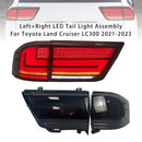 Left+Right LED Tail Light Assembly For Toyota Land Cruiser LC300 2021-2023-2