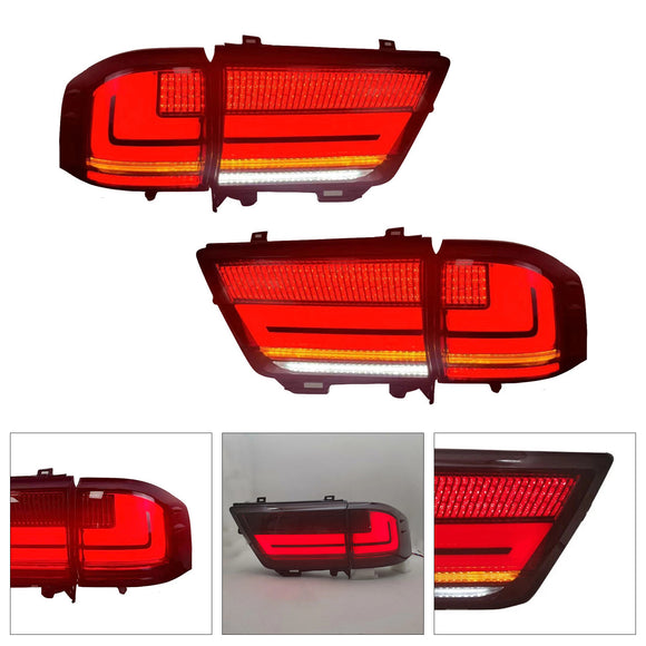 Left+Right LED Tail Light Assembly For Toyota Land Cruiser LC300 2021-2023