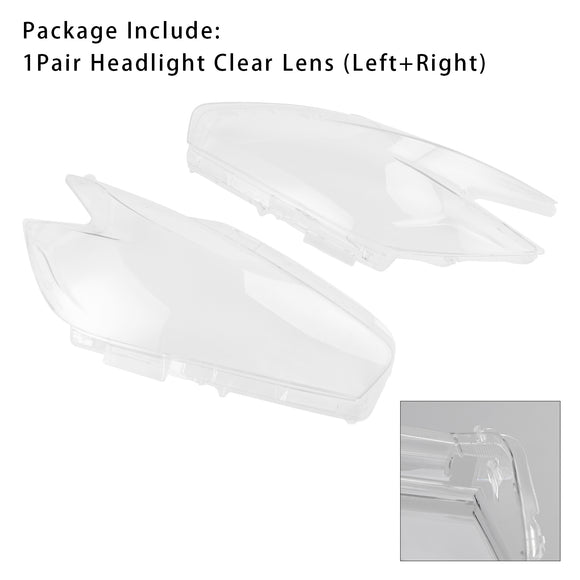 Cubierta de lente transparente para faro delantero izquierdo + derecho para Nissan Murano 2015-2018