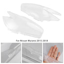 Cubierta de lente transparente para faro delantero izquierdo + derecho para Nissan Murano 2015-2018-6