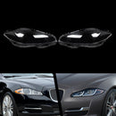 Par de cubierta de lente de faro delantero transparente para Jaguar XJ XJL 2010-2019-2