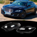 Par de cubierta de lente de faro delantero transparente para Jaguar XJ XJL 2010-2019-1