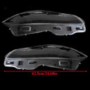 Par de cubierta de lente de faro delantero transparente para Jaguar XJ XJL 2010-2019-7
