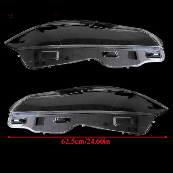 Par de cubierta de lente de faro delantero transparente para Jaguar XJ XJL 2010-2019