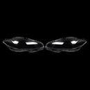 Par de cubierta de lente de faro delantero transparente para Jaguar XJ XJL 2010-2019-8