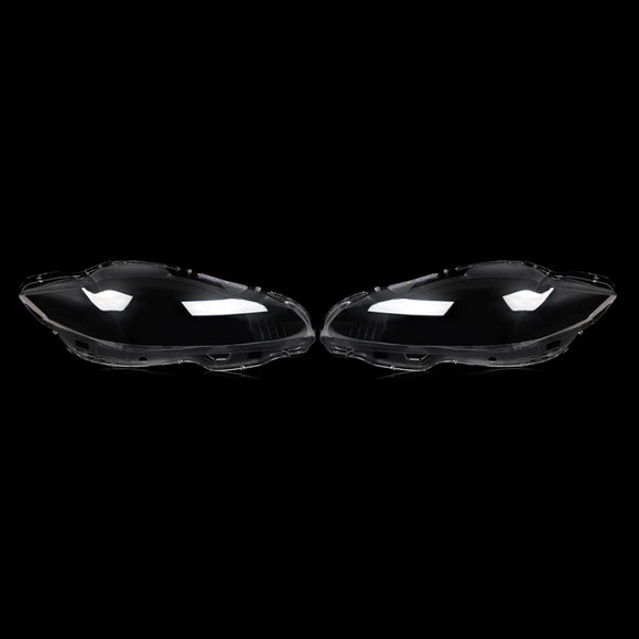 Par de cubierta de lente de faro delantero transparente para Jaguar XJ XJL 2010-2019