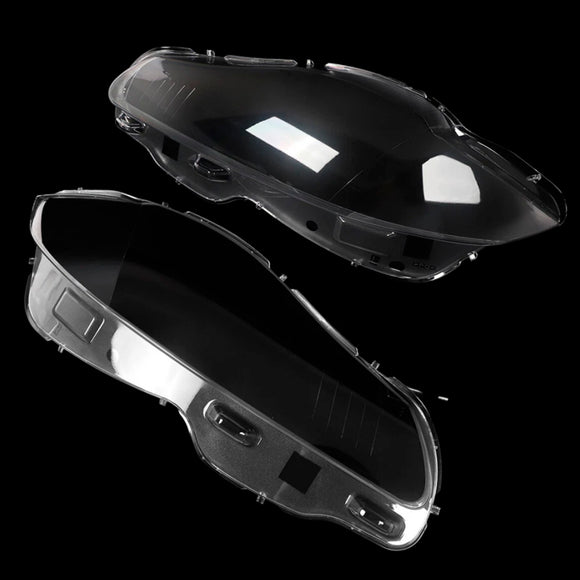 Par de cubierta de lente de faro delantero transparente para Jaguar XJ XJL 2010-2019