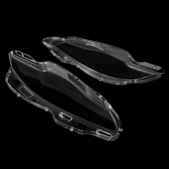 Par de cubierta de lente de faro delantero transparente para Jaguar XJ XJL 2010-2019