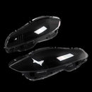 Par de cubierta de lente de faro delantero transparente para Jaguar XJ XJL 2010-2019-13