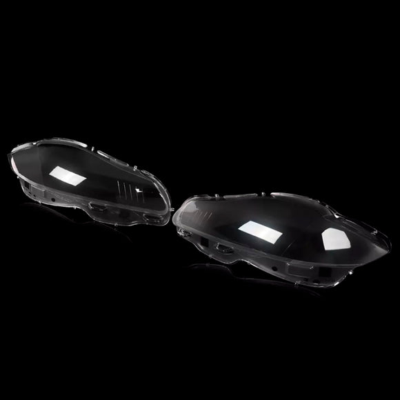 Par de cubierta de lente de faro delantero transparente para Jaguar XJ XJL 2010-2019