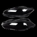 Par de cubierta de lente de faro delantero transparente para Jaguar XJ XJL 2010-2019-18