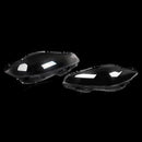 Par de cubierta de lente de faro delantero transparente para Jaguar XJ XJL 2010-2019-19