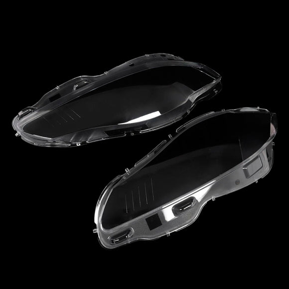 Par de cubierta de lente de faro delantero transparente para Jaguar XJ XJL 2010-2019
