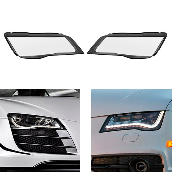 2 szt. Przedni reflektor Osłona obiektywu reflektora Przezroczysta dla Audi A7 S7 RS7 2012-2015