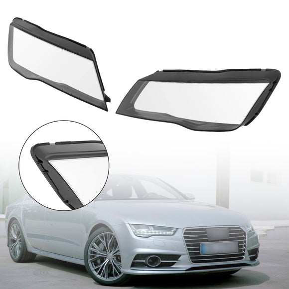 2 szt. Przedni reflektor Osłona obiektywu reflektora Przezroczysta dla Audi A7 S7 RS7 2012-2015